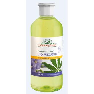 CORPORE SANO CHAMPU uso frecuente lino-cañamo 500ml. ECOCERT