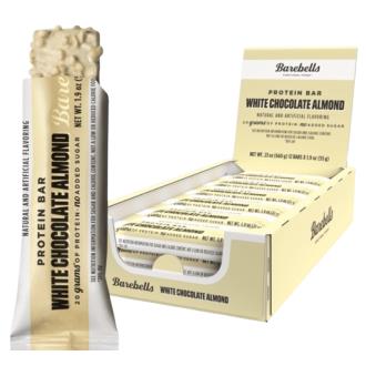 Barrita proteica chocolate blanco almendras-White Chocolate Almond 12x55g Barebells