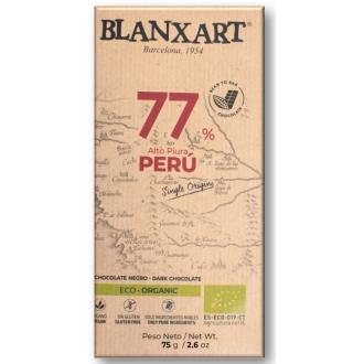 CHOCOLATE NEGRO 77% PERU 75 gr ECO