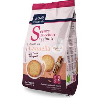 GALLETAS TRIGO ESPELTA CANELA sin azucar 250 gr BIO