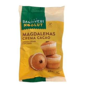 NOGLUT MADALENAS rellenas de cacao 195gr.