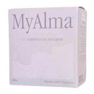 TAMPONES SUPER con aplicador 100% algodon 14 uds.
