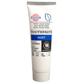 Dentifrico menta-aloe con fluor Bio 75ml Urtekram
