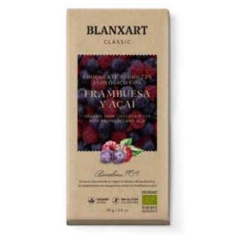 CHOCOLATE 70% FRAMBUESA AÇAI 75 gr ECO