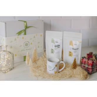 KALM LATTE 200gr+DESIMF LATTE 100gr+TAZA porcelana