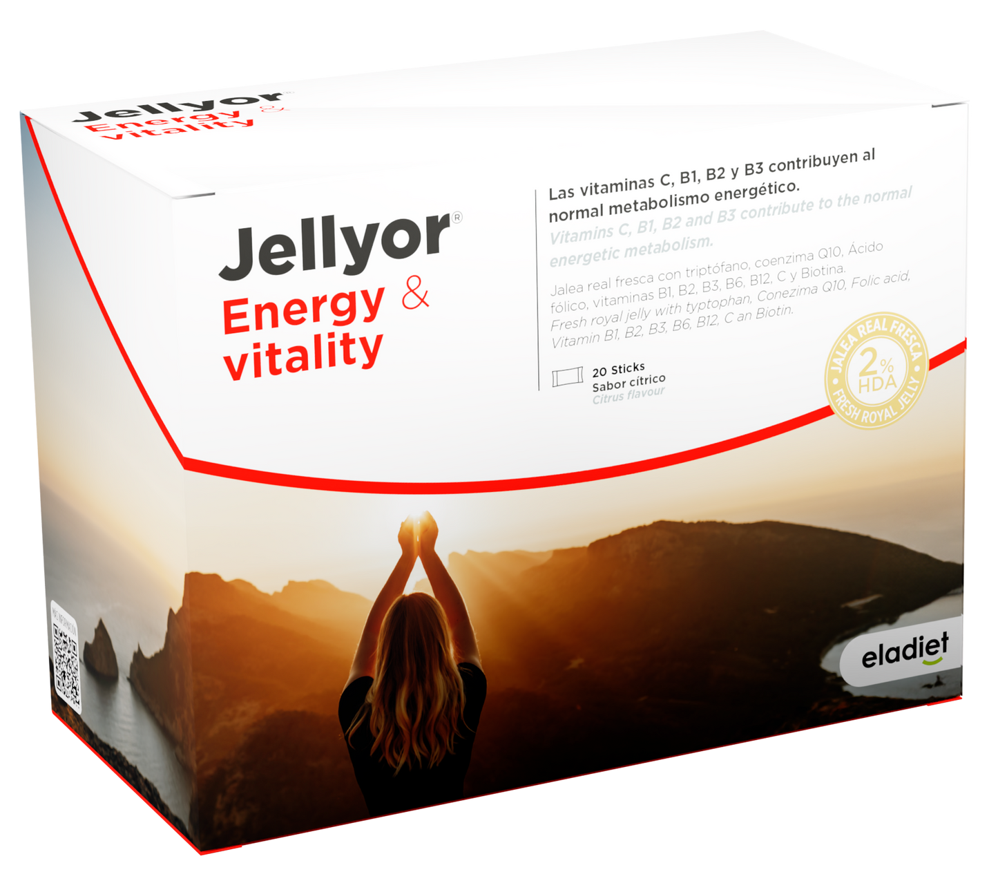 Jellyor Energy Vitality Eladiet 20 sticks de Jalea Real