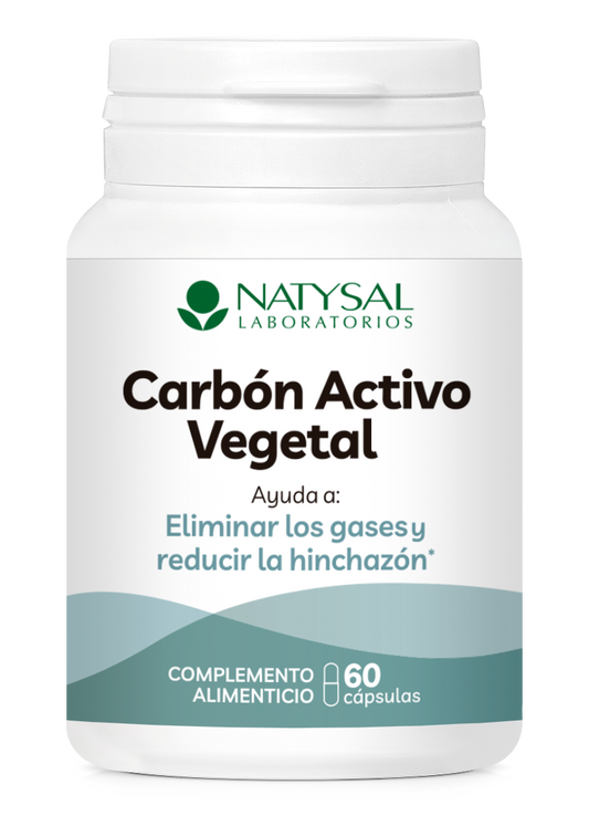 Carbón Activo Vegetal Natysal 60 Cápsulas Antiflatulente para Digestión