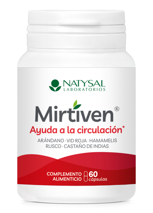 Mirtivir Natysal 60 Cápsulas Suplemento Circulación Piernas Ligeras
