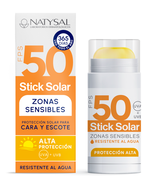 Stick Solar Natysal SPF50 Protección Facial 14g Compacto