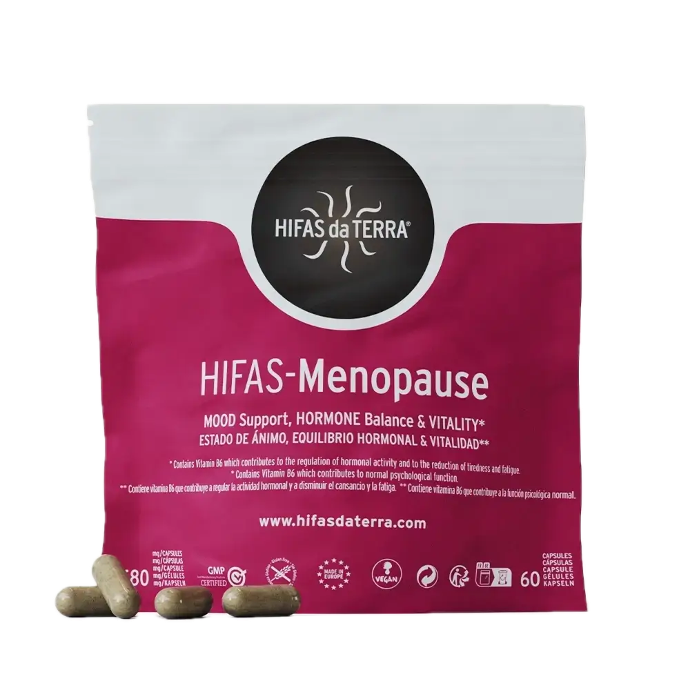 Suplemento Hifas-Menopause 60 cápsulas veganas para equilibrio hormonal