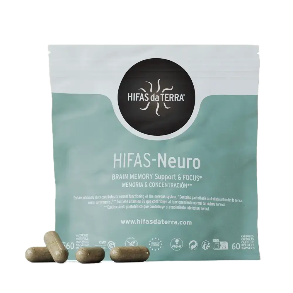 Suplemento Hifas-Neuro 60 Cápsulas con Hongos Medicinales y Vitaminas