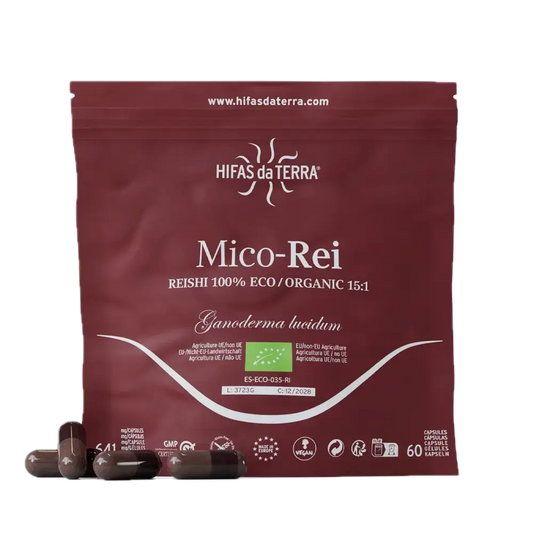Mico-Rei Extracto de Reishi 60 Cápsulas Alta Potencia Concentrada