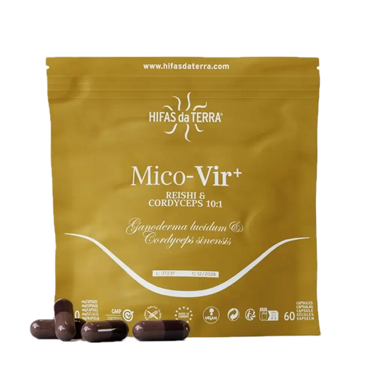 Mico‑Vir+ 60 cápsulas – Suplemento de Reishi y Cordyceps de alta concentración