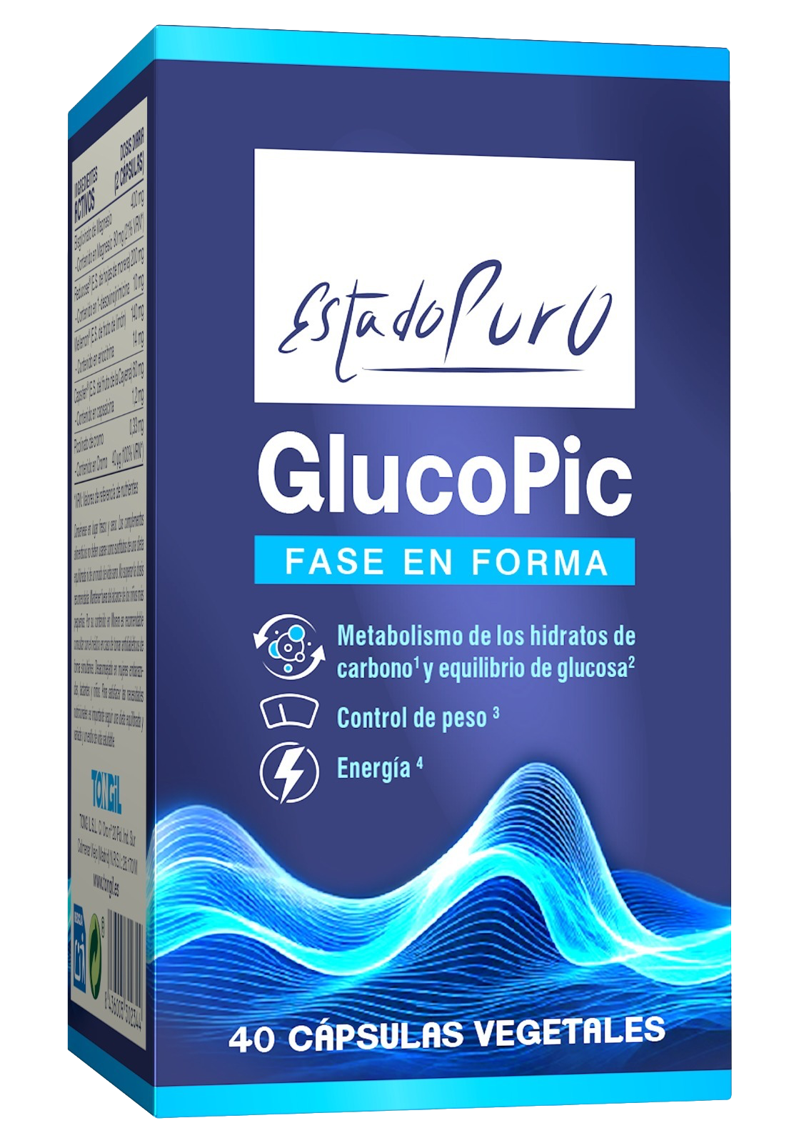 GlucoPic Tongil 40 Cápsulas Vegetales Control Glucosa y Peso