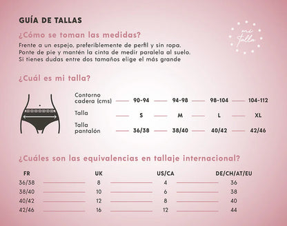 PACK BRAGUITA/COMPRESA XULA EMMA GOLD Talla M