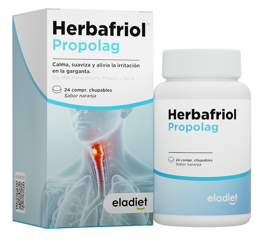 Herbafriol Propolag de Eladiet: 24 comprimidos para aliviar garganta