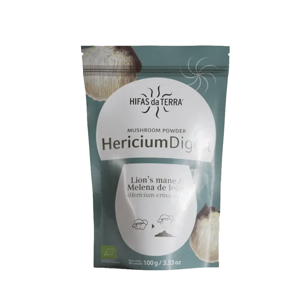 Polvo ecológico Hericium Digest – Superalimento de melena de león 100g