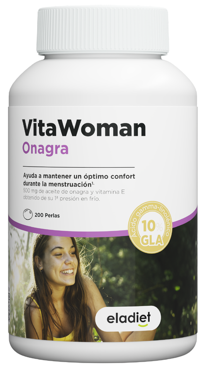 VitaWoman Onagra 200 perlas – Suplemento natural para ciclo menstrual