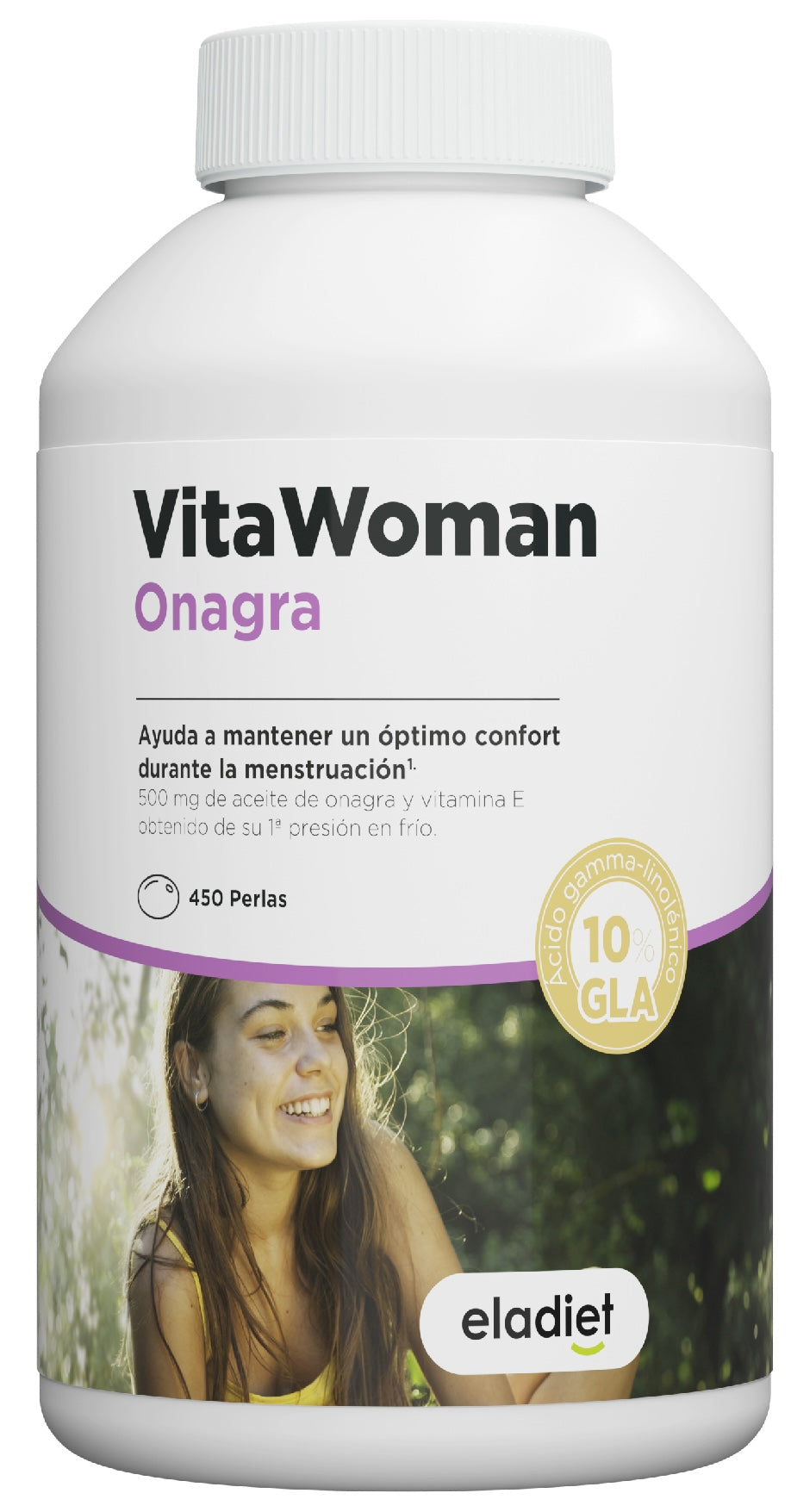 VitaWoman Onagra 450 perlas – Suplemento natural para menstruación
