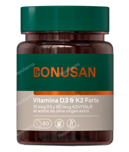 VITAMINA D3+K2 FORTE 60perlas