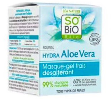 MASCARILLA GEL REFRESCANTE facial aloe 24h 50m BIO