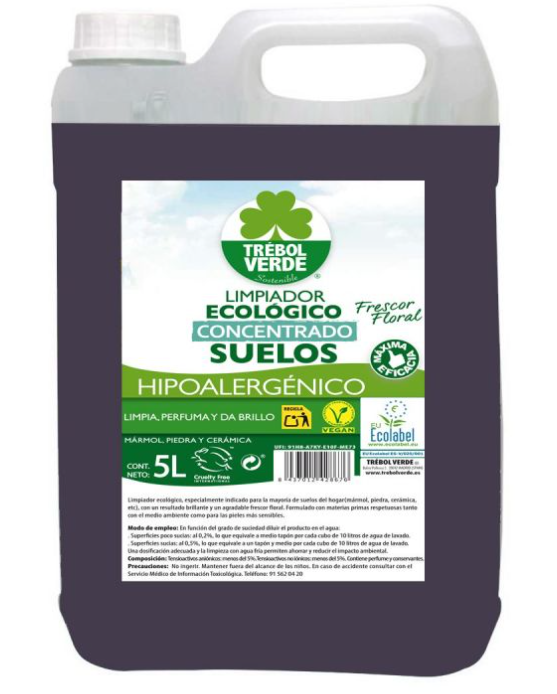 TREBOL VERDE LIMPIADOR SUELOS 5L