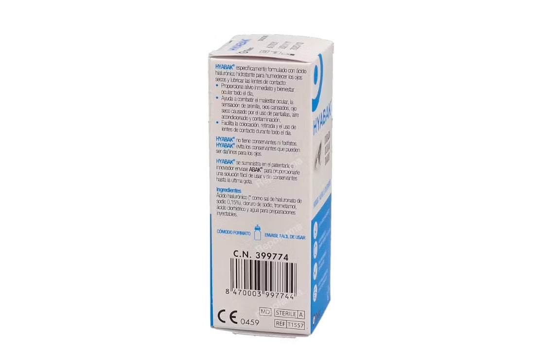HYABAK SOLUCION ORAL COLIRIO  10 ML