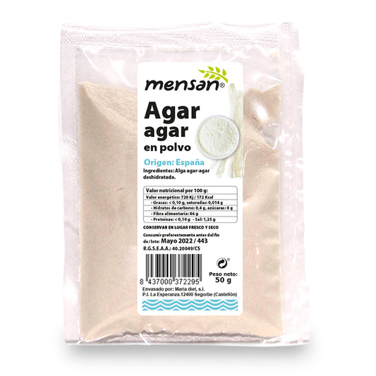 Agar Agar en Polvo 50gr Mensan