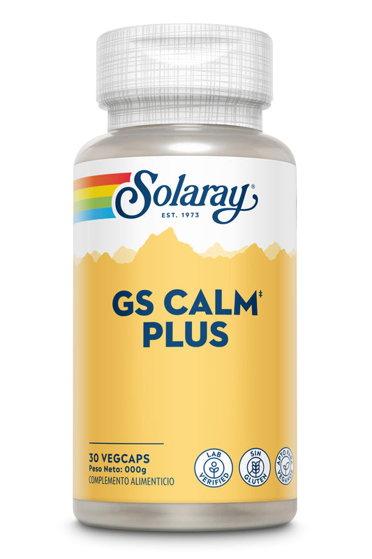 Suplemento Calm Plus Solaray 30 Cápsulas para Sueño y Ánimo