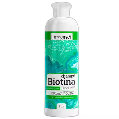 BIOTINA Y ALOE VERA CHAMPU CABELLO GRASO 1000 ML