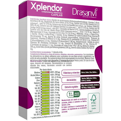 Xplendor Capilar SinGluten 24caps Drasanvi