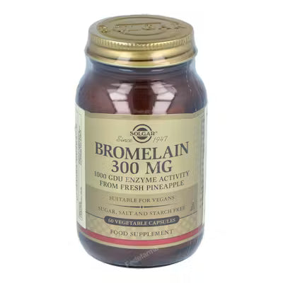 SOLGAR BROMELINA 300mg. 60cap.