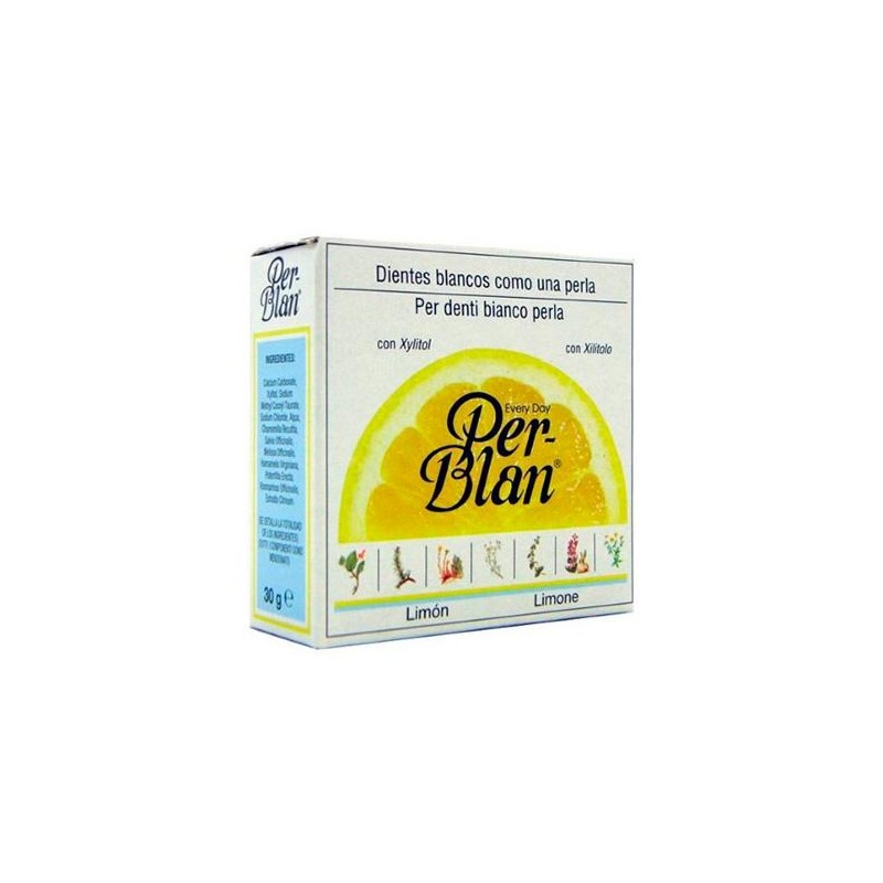 Dentífrico en polvo limón 30 g Perblan