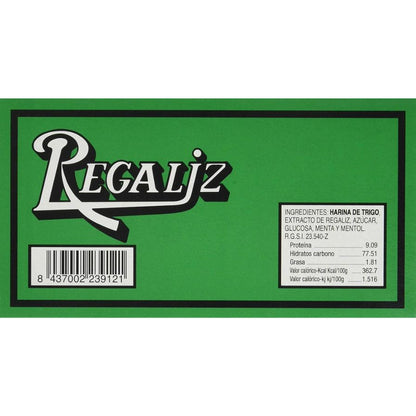 CAJA 100 BARRITAS REGALIZ MENTOLADO