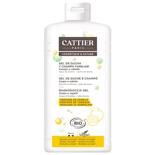 GEL DE DUCHA Y CHAMPU FAMILIAR 500 ml
