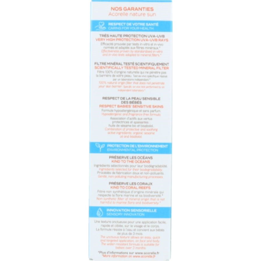 Crema Solar Bebe SPF50 Plus Bio 50ml Acorelle