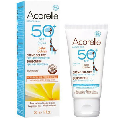 Crema Solar Bebe SPF50 Plus Bio 50ml Acorelle