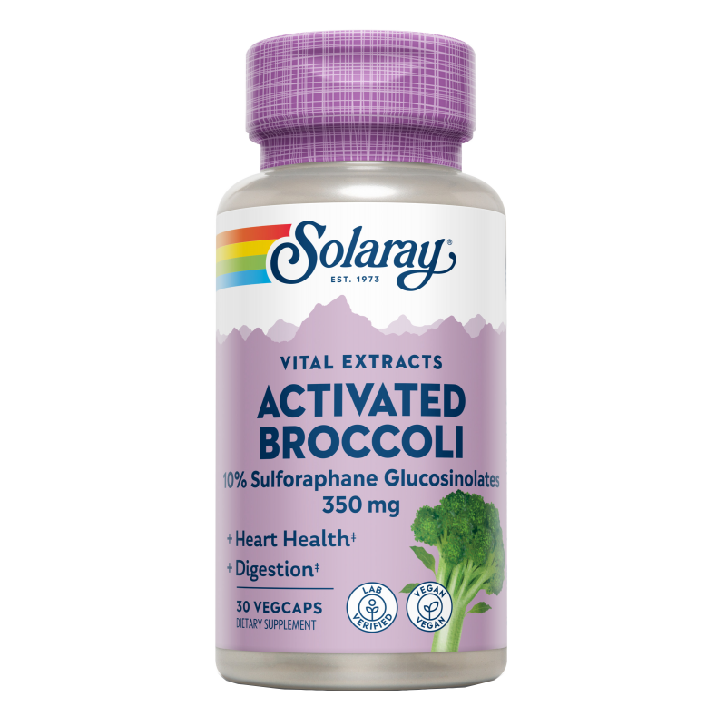 Brocoli Activado Solaray 30 Cápsulas Veganas Sulforafano Potente