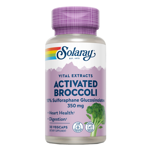 Brocoli Activado Solaray 30 Cápsulas Veganas Sulforafano Potente