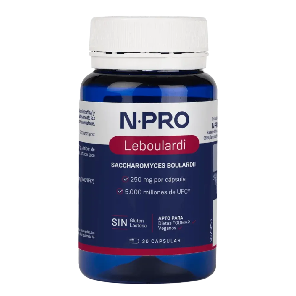 Leboulardi NPro Mibiota Probiota 60 Cápsulas Veganas de Saccharomyces boulardii