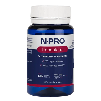 Leboulardi NPro Mibiota Probiota 60 Cápsulas Veganas de Saccharomyces boulardii