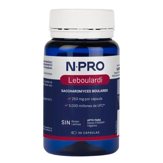 Leboulardi NPro Mibiota Probiota 60 Cápsulas Veganas de Saccharomyces boulardii