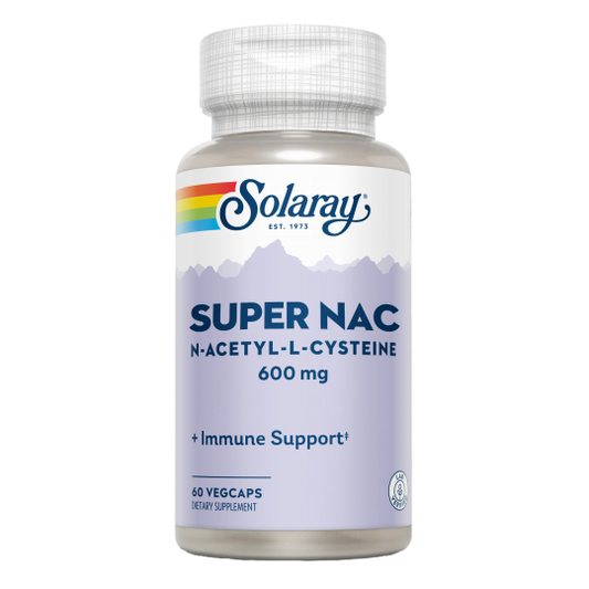 NAC 600 mg Super Suplemento Solaray – 60 Cápsulas Vegetales
