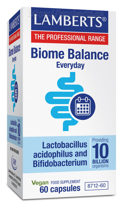 Probiótico Acidophilus Extra 10 Lamberts 60 Cápsulas Diario