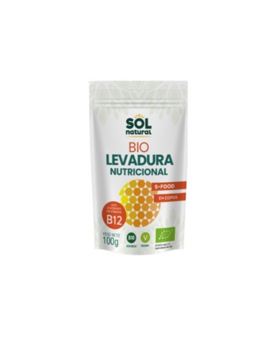 Levadura nutricional+b12 bio 100gr. Sol Natural