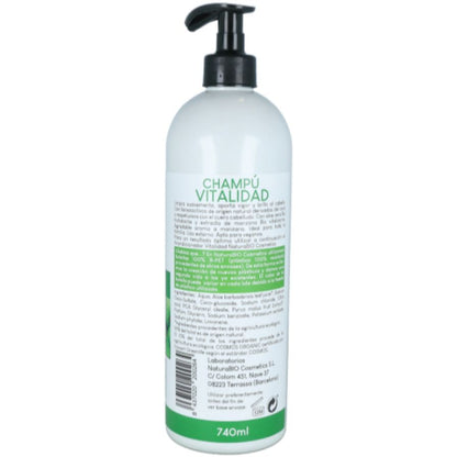 NATURABIO CHAMPU VITALIDAD ALOE VERA & MANZANA 740 ML