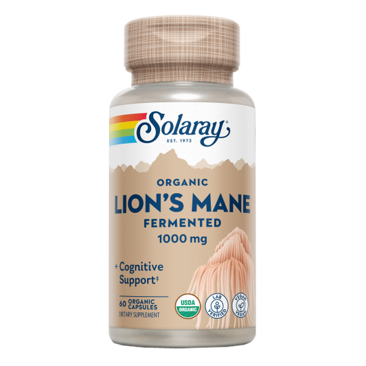 Melena de León Fermentado Solaray 60 Cápsulas para la Mente