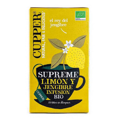 Infusion Limon y Jengibre Bio Vegan 20inf Cupper