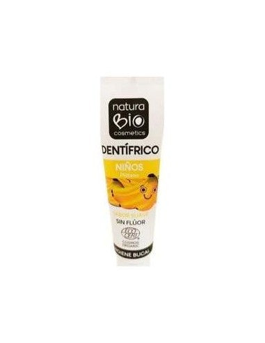 Dentífrico Niños Plátano Sin Fluor - 50Ml. Naturabio Cosmetics