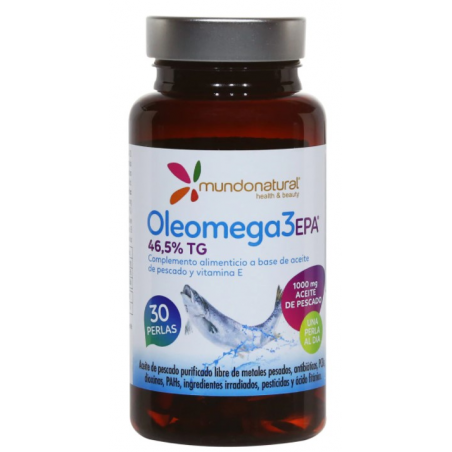 OLEOMEGA 3 EPA 46% 30perlas. Mundo Natural